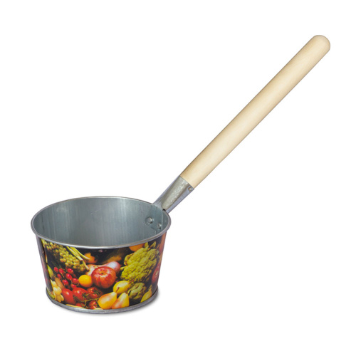 Ковш оцинк 2,5л банный с деревянной ручкой, с декором, Магнитогорск, 1/10