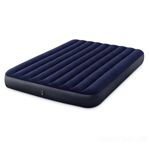 Кровать матрас FIBER-TECH, 152Х203Х25 СМ, INTEX CLASSIC DOWNY КВИН, 64759, 1/3
