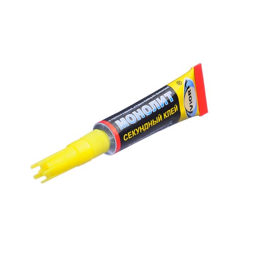 Клей универсальный секундный 3г Супер-клей Монолит, Россия, 12/288